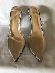 Clear Sandal with Zebra Heel - 1029 Kouture Boutique