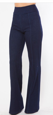 Denim Stretch Pants - 1029 Kouture Boutique