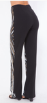 Zebra Print Sequins Pants - 1029 Kouture Boutique