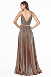 A-line pleated gown with gathered bodice - 1029 Kouture Boutique