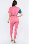 Color Block Waist Tie Pants Set - 1029 Kouture Boutique