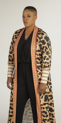 Casual Loose Leopard Print Jacket - 1029 Kouture Boutique